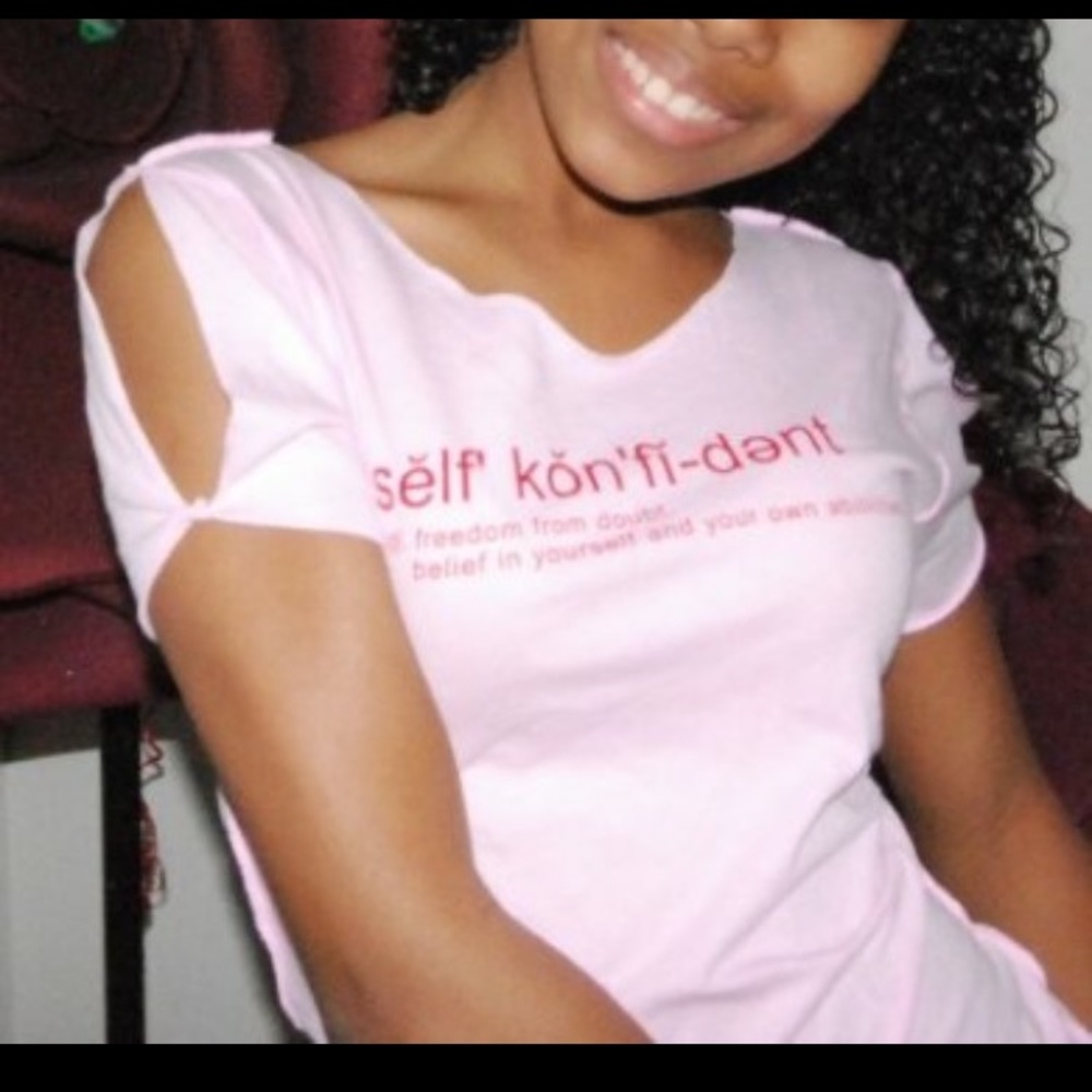 Girls Self Confident Tee